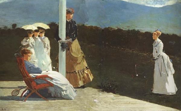 Winslow Homer The Croquet Match (mk44) oil painting picture